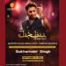 Rockstar Sukhwinder’s Live Concert Jazbaa “दिलो को दिलो से जोड़ने का”on September 7th, 2024 at  KD Jadhav Hall, Indira Gandhi Stadium in Delhi